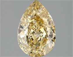 Picture of Lab Grown Diamond 2.06 Carats, Pear with  Cut, Fancy Intense Yellow Color, VS1 Clarity and Certified by IGI