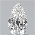 Natural Diamond 0.50 Carats, Pear with  Cut, F Color, VS1 Clarity and Certified by GIA