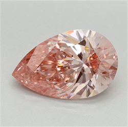 Picture of Lab Grown Diamond 2.02 Carats, Pear with  Cut, Fancy Vivid Pink Color, VS2 Clarity and Certified by IGI