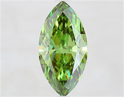 Picture of Lab Grown Diamond 2.02 Carats, Marquise with  Cut, Fancy Vivid Green Color, VS1 Clarity and Certified by IGI