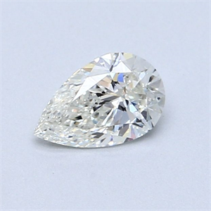 Picture of Natural Diamond 0.51 Carats, Pear with  Cut, H Color, VS2 Clarity and Certified by GIA