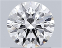 Lab Grown Diamond 1.09 Carats, Round with Ideal Cut, E Color, VS1 Clarity and Certified by IGI