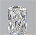 Natural Diamond 0.70 Carats, Radiant with  Cut, G Color, VVS1 Clarity and Certified by GIA