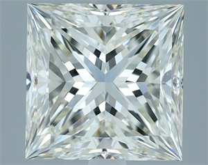 Picture of Natural Diamond 3.20 Carats, Princess with  Cut, I Color, VS1 Clarity and Certified by IGI