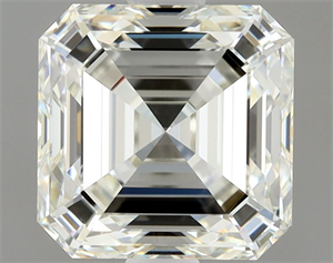 Foto Diamante Natural 1.70 quilates, Asscher , Color J, claridad VVS1 y certificado GIA de