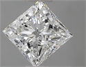 Natural Diamond 0.70 Carats, Princess with  Cut, H Color, VS1 Clarity and Certified by GIA
