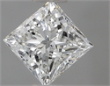Natural Diamond 0.70 Carats, Princess with  Cut, H Color, VS1 Clarity and Certified by GIA