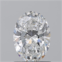 Natural Diamond 1.01 Carats, Oval with  Cut, E Color, VS2 Clarity and Certified by GIA