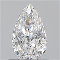 Natural Diamond 0.50 Carats, Pear with  Cut, D Color, VS1 Clarity and Certified by GIA