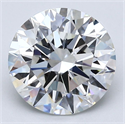 Natural Diamond 2.50 Carats, Round with Excellent Cut, G Color, VS2 Clarity and Certified by GIA