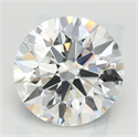 Lab Grown Diamond 3.01 Carats, Round with Ideal Cut, D Color, VVS1 Clarity and Certified by IGI