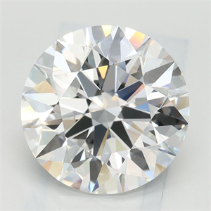 Picture of Lab Grown Diamond 3.01 Carats, Round with Ideal Cut, D Color, VVS1 Clarity and Certified by IGI