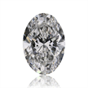 Natural Diamond 0.56 Carats, Oval with  Cut, E Color, SI2 Clarity and Certified by GIA