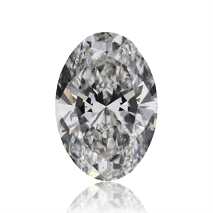 Picture of Natural Diamond 0.56 Carats, Oval with  Cut, E Color, SI2 Clarity and Certified by GIA