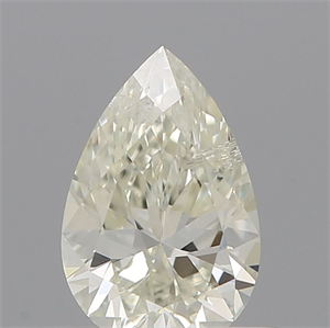 Picture of Natural Diamond 0.53 Carats, Pear with  Cut, I Color, SI2 Clarity and Certified by IGI