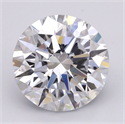 Lab Grown Diamond 4.32 Carats, Round with Ideal Cut, D Color, IF Clarity and Certified by IGI