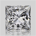 Natural Diamond 0.58 Carats, Princess with  Cut, E Color, VVS1 Clarity and Certified by GIA