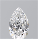 Natural Diamond 0.50 Carats, Pear with  Cut, F Color, VVS2 Clarity and Certified by GIA