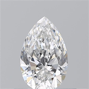 Picture of Natural Diamond 0.50 Carats, Pear with  Cut, F Color, VVS2 Clarity and Certified by GIA