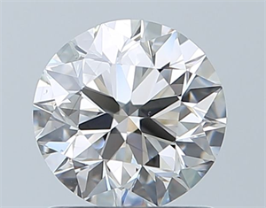 Picture of Natural Diamond 1.01 Carats, Round with Excellent Cut, I Color, VS2 Clarity and Certified by GIA