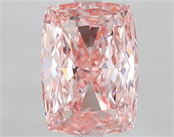 Picture of Lab Grown Diamond 3.52 Carats, CUSHION MODIFIED with  Cut, Fancy Intense Pink Color, VVS2 Clarity and Certified by IGI