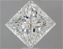 Natural Diamond 0.70 Carats, Princess with  Cut, I Color, SI1 Clarity and Certified by GIA