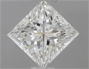 Natural Diamond 0.70 Carats, Princess with  Cut, I Color, SI1 Clarity and Certified by GIA