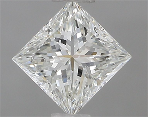 Picture of Natural Diamond 0.70 Carats, Princess with  Cut, I Color, SI1 Clarity and Certified by GIA