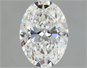 Natural Diamond 1.50 Carats, Oval with  Cut, F Color, VVS1 Clarity and Certified by GIA