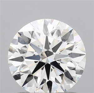 Picture of Lab Grown Diamond 1.03 Carats, Round with Ideal Cut, D Color, VVS1 Clarity and Certified by IGI