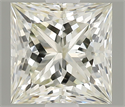 Natural Diamond 0.50 Carats, Princess with  Cut, N Color, VVS1 Clarity and Certified by GIA