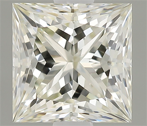 Picture of Natural Diamond 0.50 Carats, Princess with  Cut, N Color, VVS1 Clarity and Certified by GIA