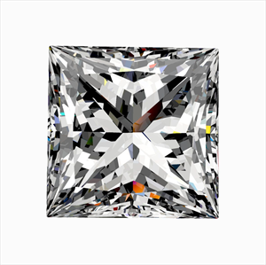 Foto Diamante Natural 0.40 quilates, Princesa , Color G, claridad VVS1 y certificado GIA de
