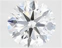 Lab Grown Diamond 5.70 Carats, Round with Ideal Cut, F Color, VS2 Clarity and Certified by IGI