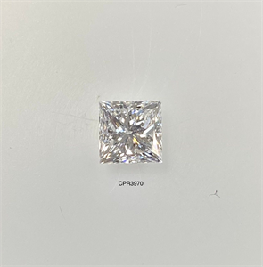 Picture of Natural Diamond 1.02 Carats, Princess with  Cut, E Color, SI1 Clarity and Certified by GIA