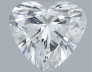 Picture of Natural Diamond 0.42 Carats, Heart with  Cut, F Color, VVS1 Clarity and Certified by GIA
