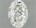 Natural Diamond 0.43 Carats, Oval with  Cut, K Color, VS1 Clarity and Certified by GIA