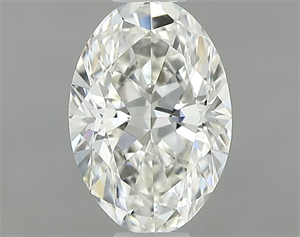 Picture of Natural Diamond 0.43 Carats, Oval with  Cut, K Color, VS1 Clarity and Certified by GIA