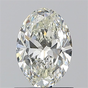 Picture of Natural Diamond 0.90 Carats, Oval with  Cut, H Color, IF Clarity and Certified by IGI