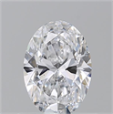 Natural Diamond 0.70 Carats, Oval with  Cut, D Color, SI1 Clarity and Certified by GIA