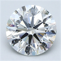 Natural Diamond 2.51 Carats, Round with Excellent Cut, G Color, VS2 Clarity and Certified by GIA