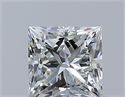 Diamante Natural 0.51 quilates, Princesa , Color J, claridad VVS2 y certificado GIA
