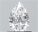 Natural Diamond 0.50 Carats, Pear with  Cut, D Color, VS2 Clarity and Certified by GIA