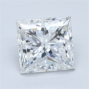 Picture of Natural Diamond 1.70 Carats, Princess with  Cut, D Color, VS1 Clarity and Certified by GIA