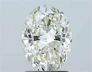Picture of Natural Diamond 1.70 Carats, Oval with  Cut, K Color, SI2 Clarity and Certified by GIA