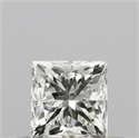 Diamante Natural 0.51 quilates, Princesa , Color K, claridad VVS2 y certificado IGI