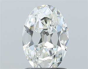 Picture of Natural Diamond 1.23 Carats, Oval with  Cut, H Color, VVS2 Clarity and Certified by GIA