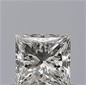 Natural Diamond 0.41 Carats, Princess with  Cut, G Color, VS1 Clarity and Certified by IGI