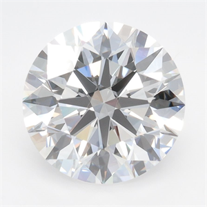 Picture of Lab Grown Diamond 3.40 Carats, Round with Ideal Cut, D Color, VVS1 Clarity and Certified by IGI