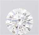 Lab Grown Diamond 1.57 Carats, Round with Ideal Cut, D Color, VS1 Clarity and Certified by IGI